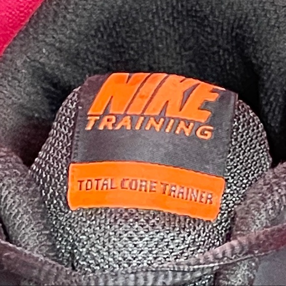 NIKE TRAINING SNEAKERS DARK GRAY & ORANGE SIZE 8.5 - Picture 9 of 13